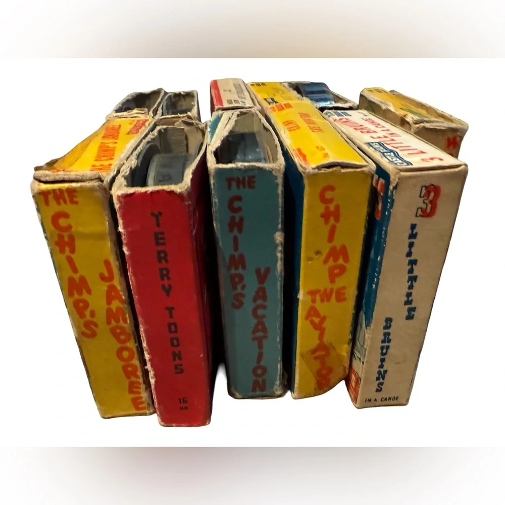 Castle Films Set of 11 Vintage Cartoon 16mm Film Reels Good Condition for Age